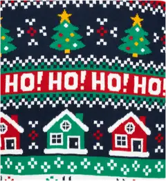 TEX miesten jouluneule Jacquard I992599 - Navy - 3