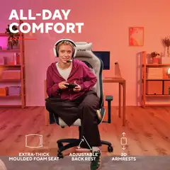 Trust Kangaspäällysteinen pelituoli GXT 723 Ruya beige - 9