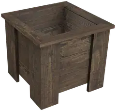 Miljöörakennus kukkalaatikko 35x39x39cm tummanharmaa - 1