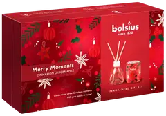 Bolsius - True Glow -  lahjapakkaus - tuoksukynttilä lasissa, huonetuoksu - Merry Moments - 2