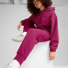 Puma naisten vapaa-ajan collegehousut ESS Elevated Winterised - Magenta Gleam - 7