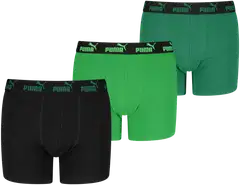 PUMA lasten bokserit 3 kpl Elements musta/vihreä/vihreä 701230429 - Black / Green - 2