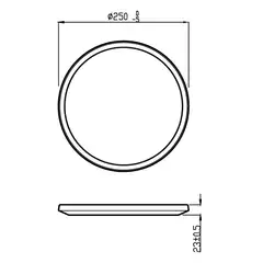 Philips ulkokattovalaisin SuperSlim valkoinen SceneSwitch 15W 2700K IP54 - 13