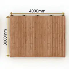 PatioN°rd Havu/Laaka kokonaisuus 3x4 kestopuu - 6