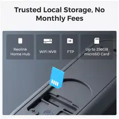 Reolink 2K video-ovikello + soittoääni Wi-Fi Musta - 3