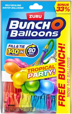 Bunch O Balloons vesipallot Tropical Party 140 kpl - 2