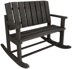 Miljöörakennus jämäkkä kahden istuttava seniorikeinupenkki grafiitin harmaa 116 x 131 x 113 cm - 1