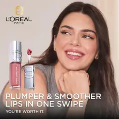 L'Oréal Paris Plump Ambition Hyaluron Lip Oil 101 Cristal Clear huuliöljy 5 ml - 641 Latte Glace - 8