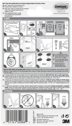 Command™ Isot mustat taulunkiinnityspalat 17206BLK - 7