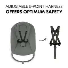Hauck sitteri Alpha Bouncer Premium tummanharmaa - 13