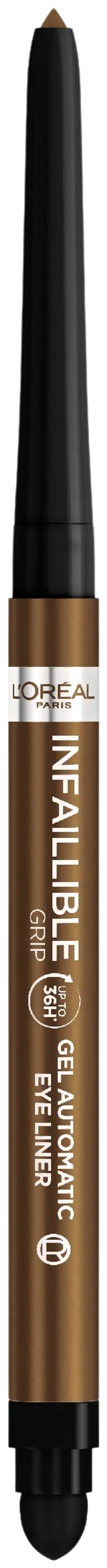 L'Oréal Paris Infaillible Grip 36H vedenkestävä silmänrajauskynä 5g - 012 Bronzed Espresso - 1