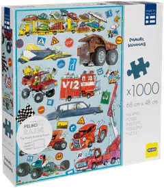 Peliko palapeli Mauri Kunnas 1000 palaa Hauskat Autot - 1