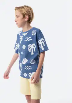 TEX lasten t-paita Simpukka I276360 - INDIGO LIGHT - 4