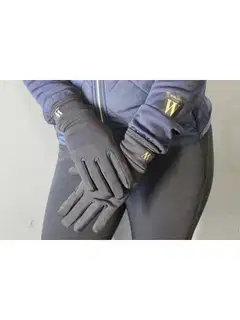 Wahlsten gemma polar fleece ratsastuskäsineet - MUSTA - 2