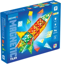 Geomag Magnetic Tiles Gems Raketti -magneettirakennussetti 32 osaa - 1