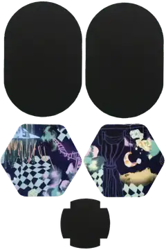 Fab Patch tekstiilipaikka vaatelaastari Rytmi 5 kpl - 1