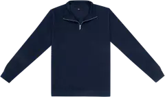 TEX miesten collegepaita Half zip I978941 - NAVY 2 - 1