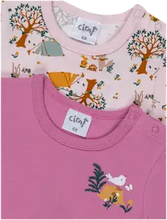 Ciraf vauvojen body Retkellä 250B260108 2-pack - 13-2803tcx pale lilac - 3