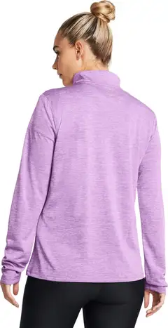 Under Armour naisten 1/2 vetoketjullinen pitkähihainen treenipaita 1384225 - Provence purple - 4