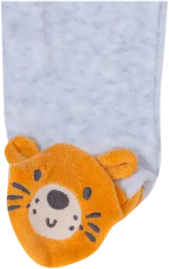 TEX BABY vauvojen velourpyjama Roar - GREY CHINE LIGHT - 4