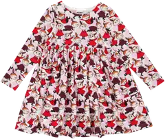 Muumi lasten mekko Varjoleikki 5950184 - Punainen - 1