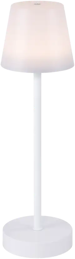 Heat Terde ladattava pöytävalaisin 39 cm  ulos valkoinen  USB lataus 3-portainen himmennys kosketuskytkin - 2