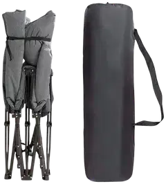 Nordcore retkisänky premium, harmaa- 210x80x40cm - max 280kg - 2