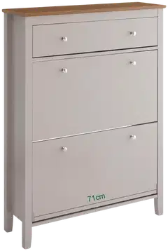 SoBuy kenkäkaappi vaaleanharmaa FSR89-KA - 3