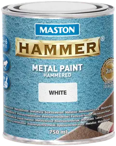 Maston metallimaali Hammer Vasaralakka valkoinen 750 ml - 1