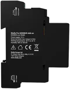 Shelly Pro Modbus Add-on RS485 - Modbus-lisäosamoduuli Shelly Pro -laitteille - 3