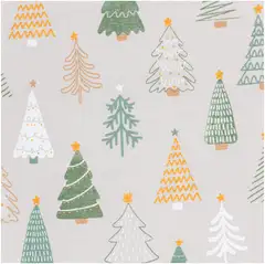 House kaitaliina Christmas trees 33x120 cm beige - 2