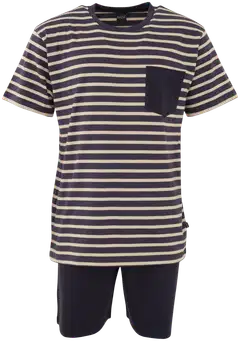 RATIA miesten shortsipyjama - t.sininen/harmaa - 1