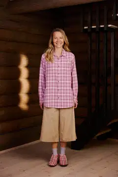 Reino&Aino naisten kauluspaita Aino - Check - 3