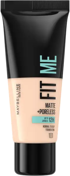 Maybelline New York  Fit Me Matte + Poreless 101 True Ivory -meikkivoide 30ml - 1