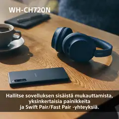 Sony langattomat vastamelusankakuulokkeet WH-CH720NB musta - 17
