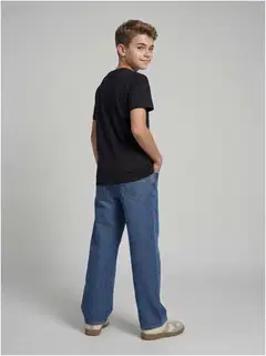 JJ REBEL JUNIOR lasten t-paita - Black - 4