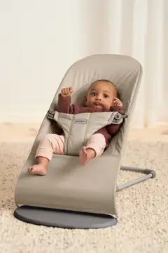 BabyBjörn sitteri balance soft - kolmikangas, hiekanharmaa - 2
