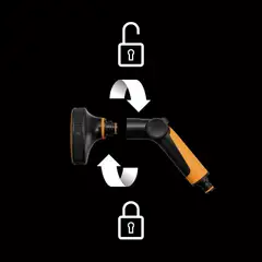 Fiskars kastelupistooli + STOP pikaliitin 13mm - 2