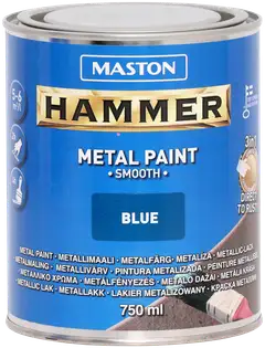 Maston metallimaali Hammer Sileä sininen 750 ml - 1