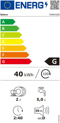 Salora pöytäastianpesukone DWR4200 - 3