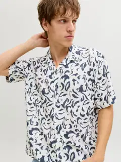 JJ REBEL miesten kauluspaita Jrebblossom - Folkstone Gray - 5