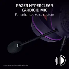 Razer Kraken Kitty V2 kuulokkeet, Pokemon Gengar edition - 9