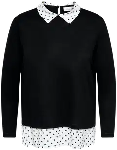 ONLY CARMAKOMA naisten neulepaita Caralba - Black - 1
