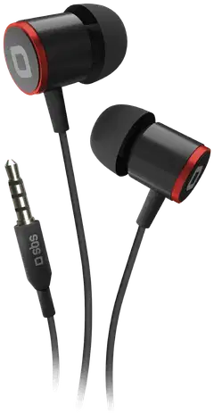 SBS langalliset nappikuulokkeet 3.5mm liittimellä Studio Mix 100, musta - 1