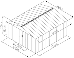 Fornorth pihavarasto, 12.99m2 - 10