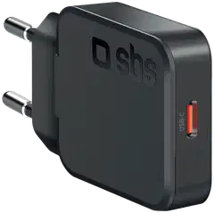 SBS GaN slim -seinälaturi USB‑C PD45W, musta - 1