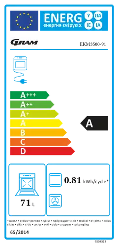 Gram lattialiesi valurauta 50cm EKM 3500-91 valkoinen - 2
