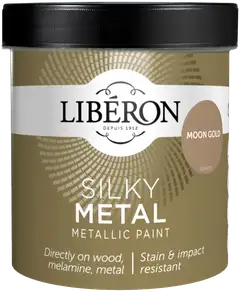 Liberon Silky Metalliefektimaali 500ml Moon Gold gloss - 1