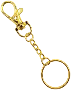 J.K. Primeco avainrengas karabiinilukolla kulta 5kpl - 2