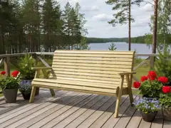 Tammiston Puu Sohva Elli 160cm kestopuu vihreä - 3